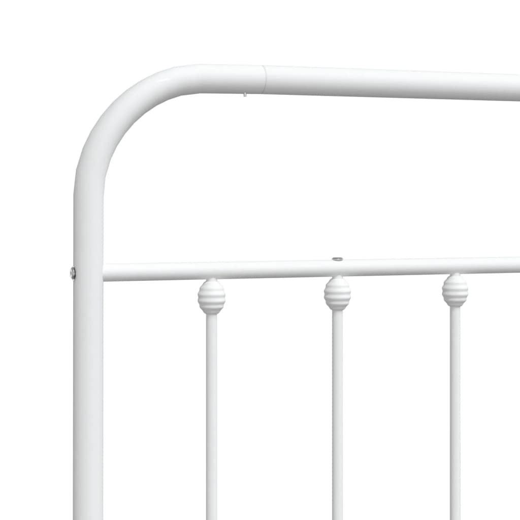 Cabeceira de cama 200 cm metal branco