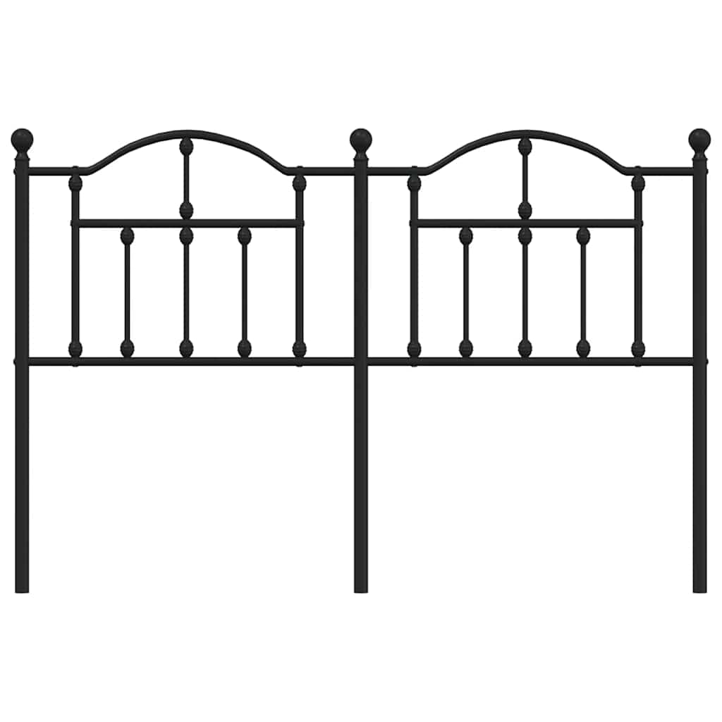 Cabeceira de cama 135 cm metal preto