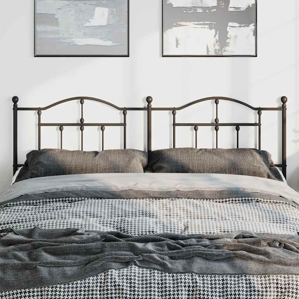Cabeceira de cama 180 cm metal preto