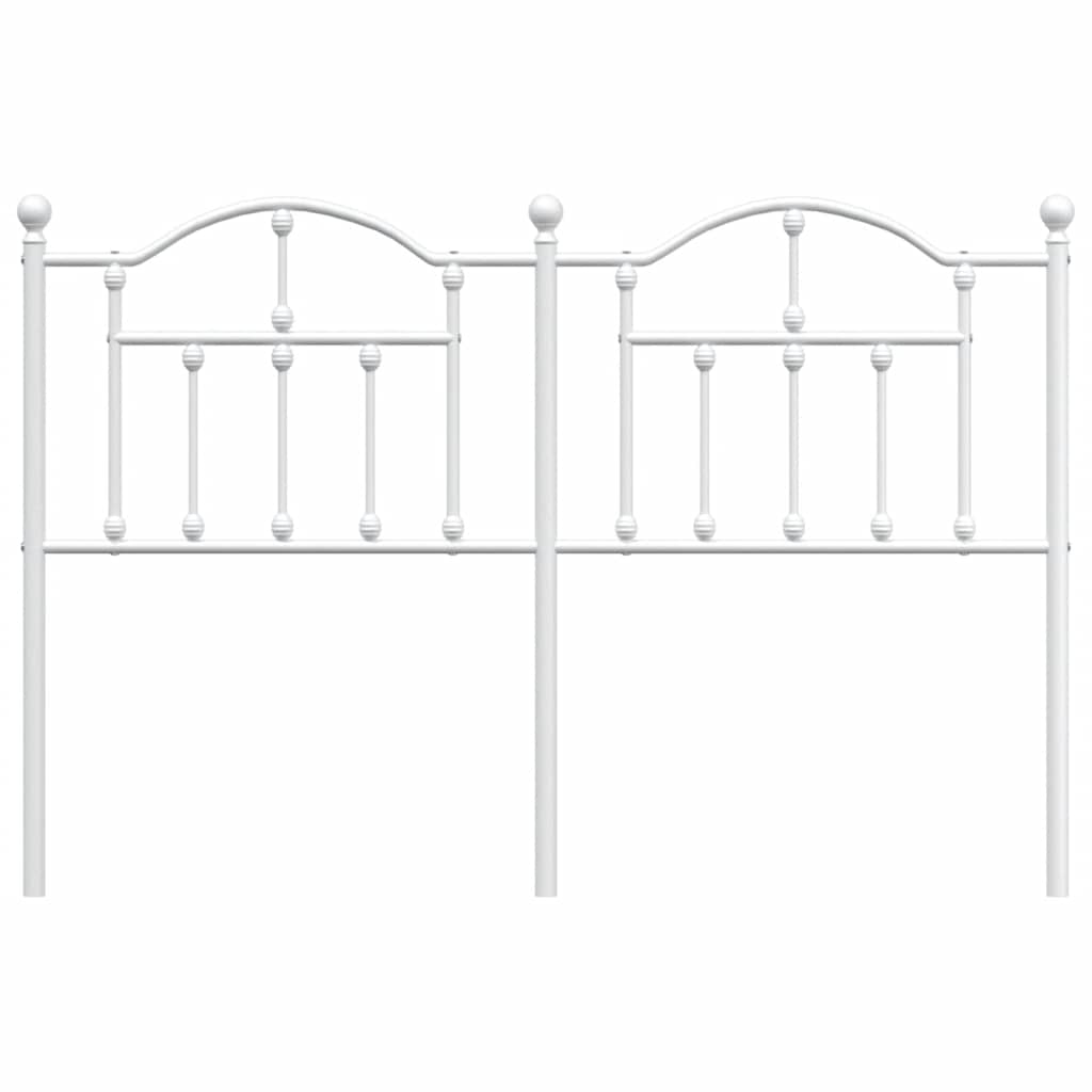 Cabeceira de cama 150 cm metal branco