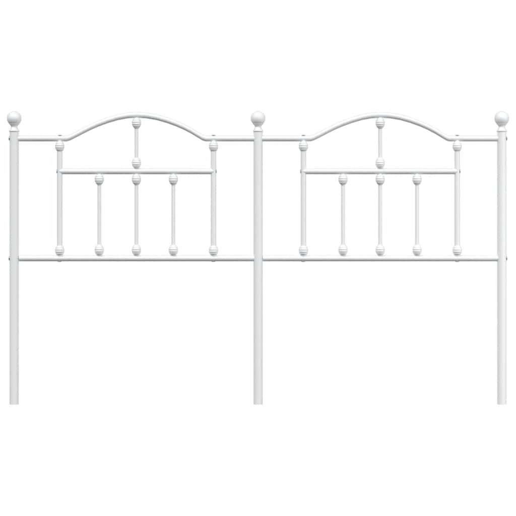 Cabeceira de cama 160 cm metal branco