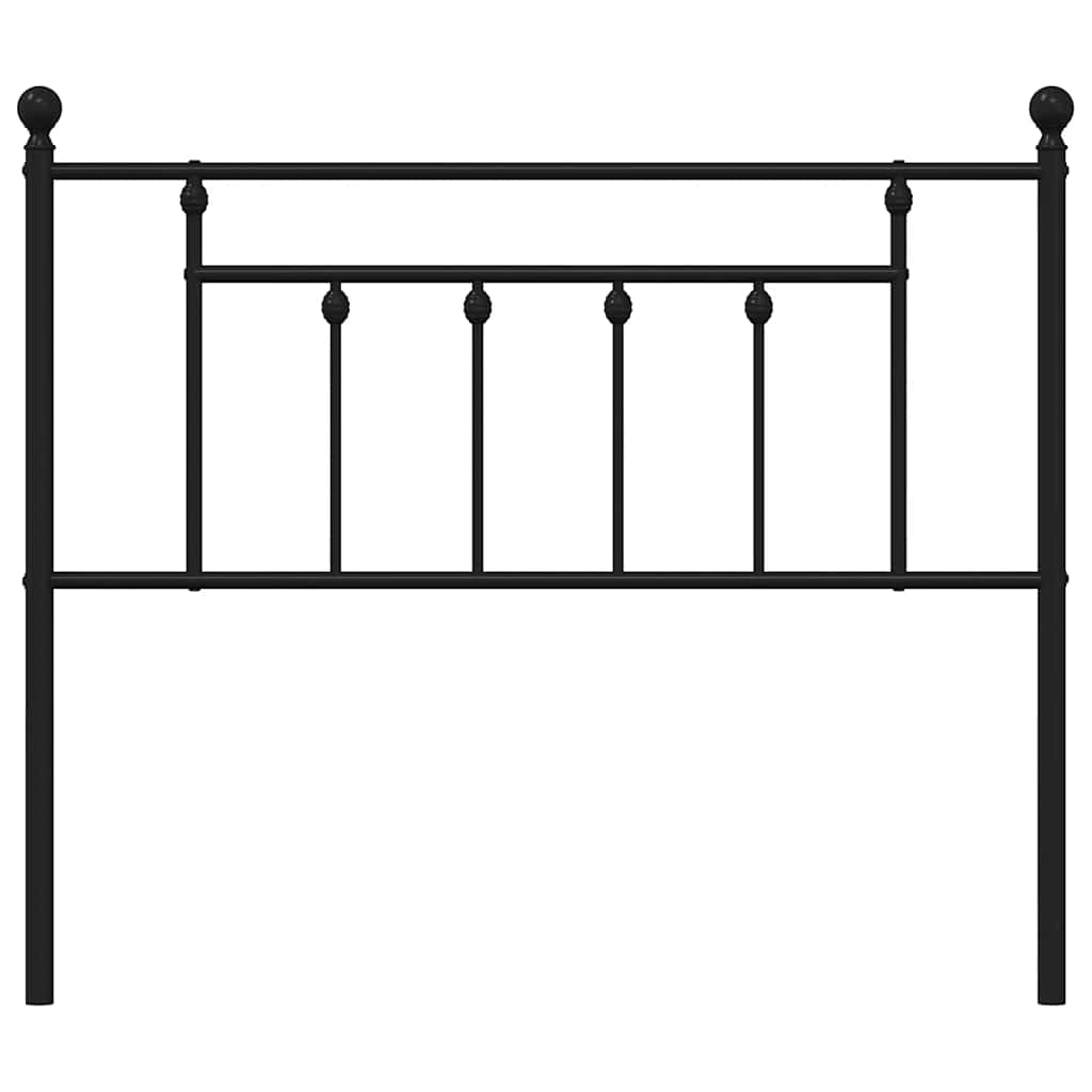 Cabeceira de cama 100 cm metal preto