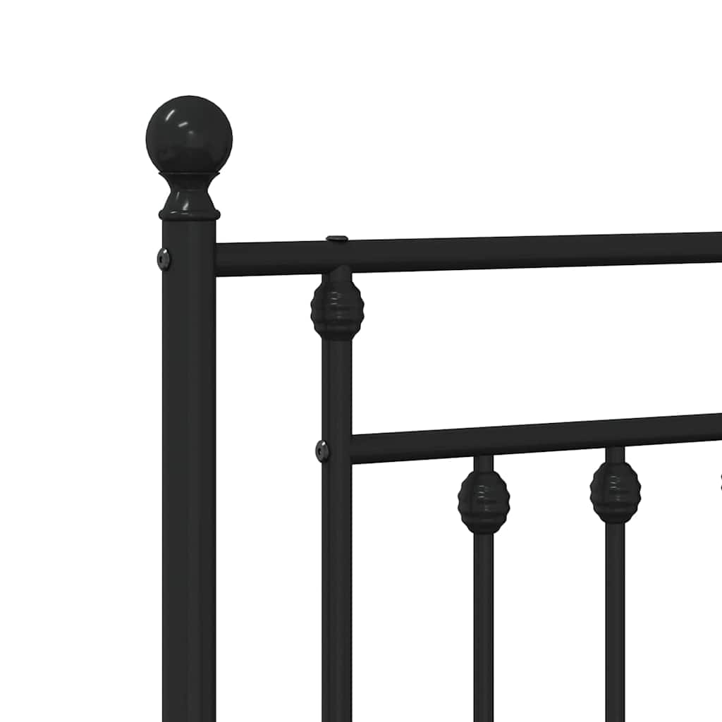 Cabeceira de cama 100 cm metal preto
