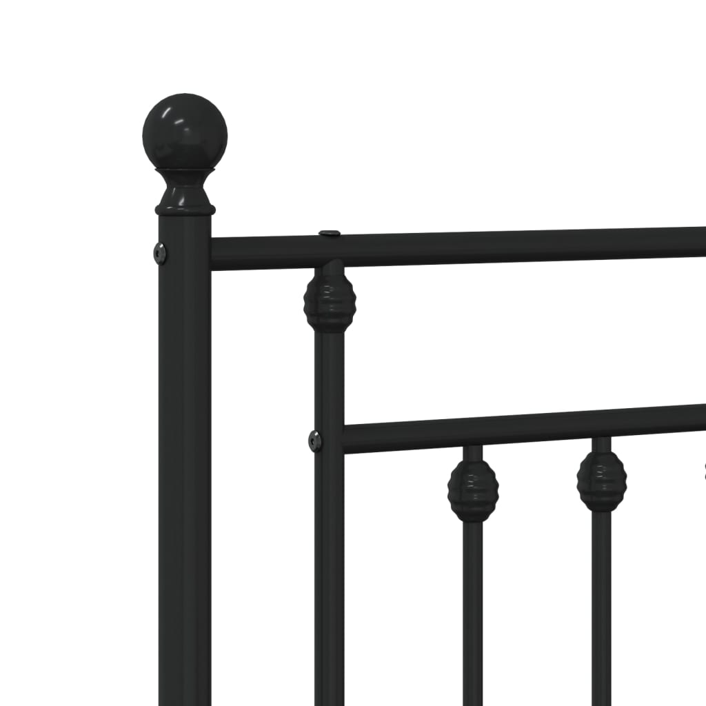 Cabeceira de cama 107 cm metal preto