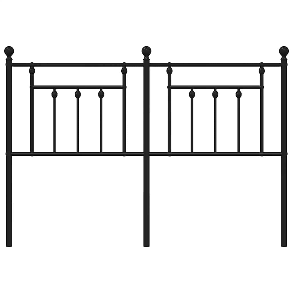 Cabeceira de cama 135 cm metal preto