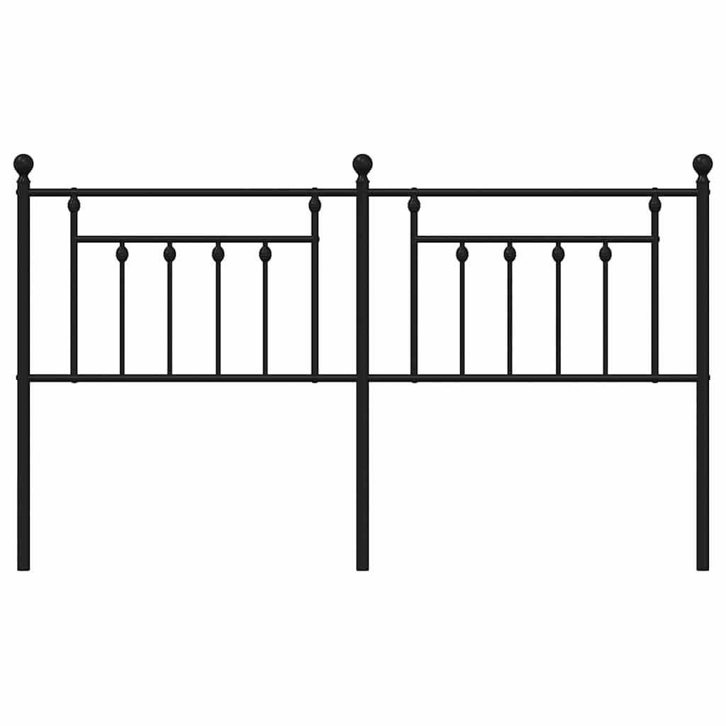 Cabeceira de cama 160 cm metal preto