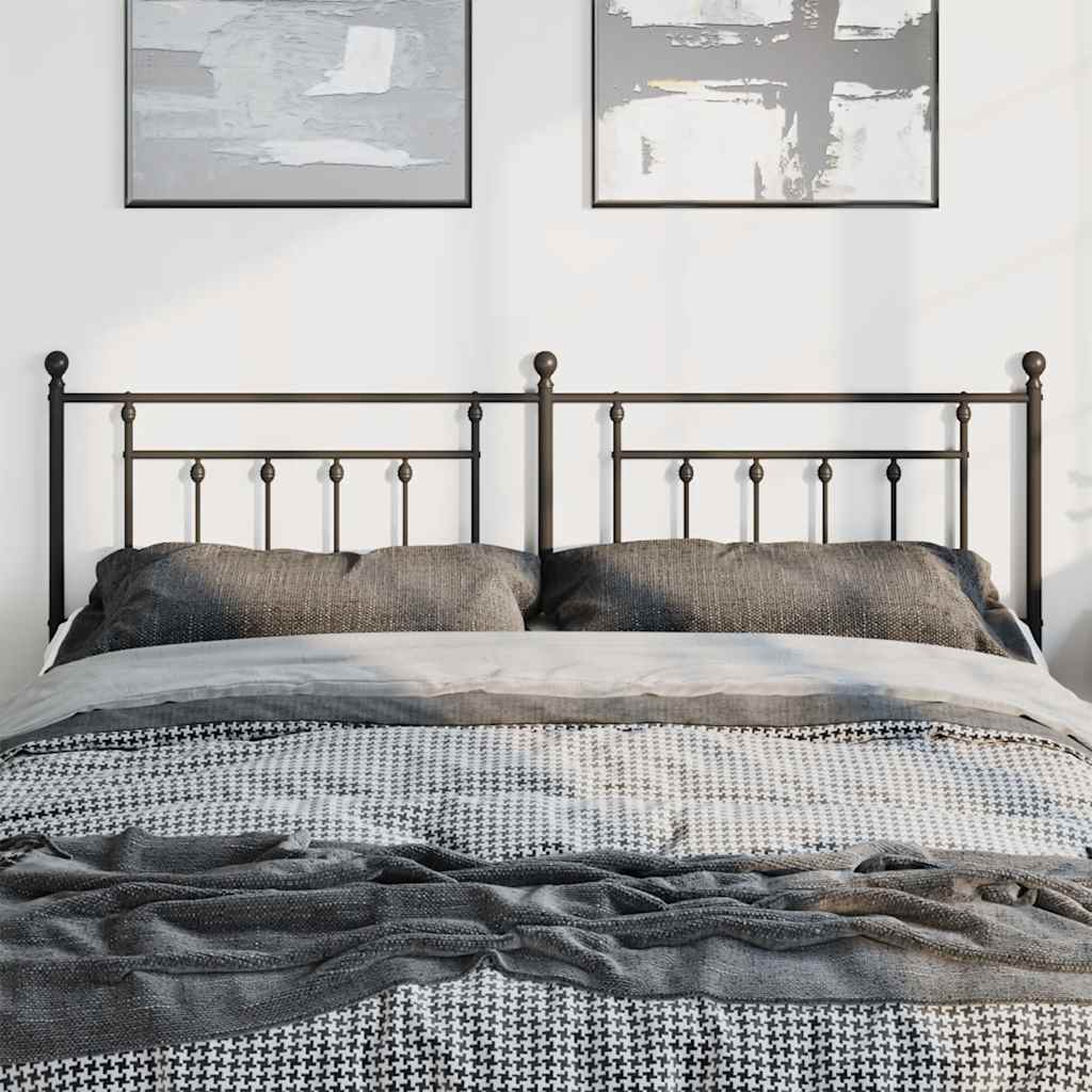 Cabeceira de cama 180 cm metal preto