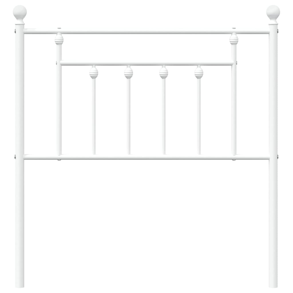 Cabeceira de cama 80 cm metal branco