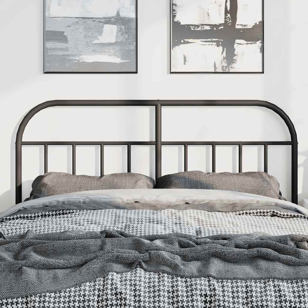 Cabeceira de cama 135 cm metal preto
