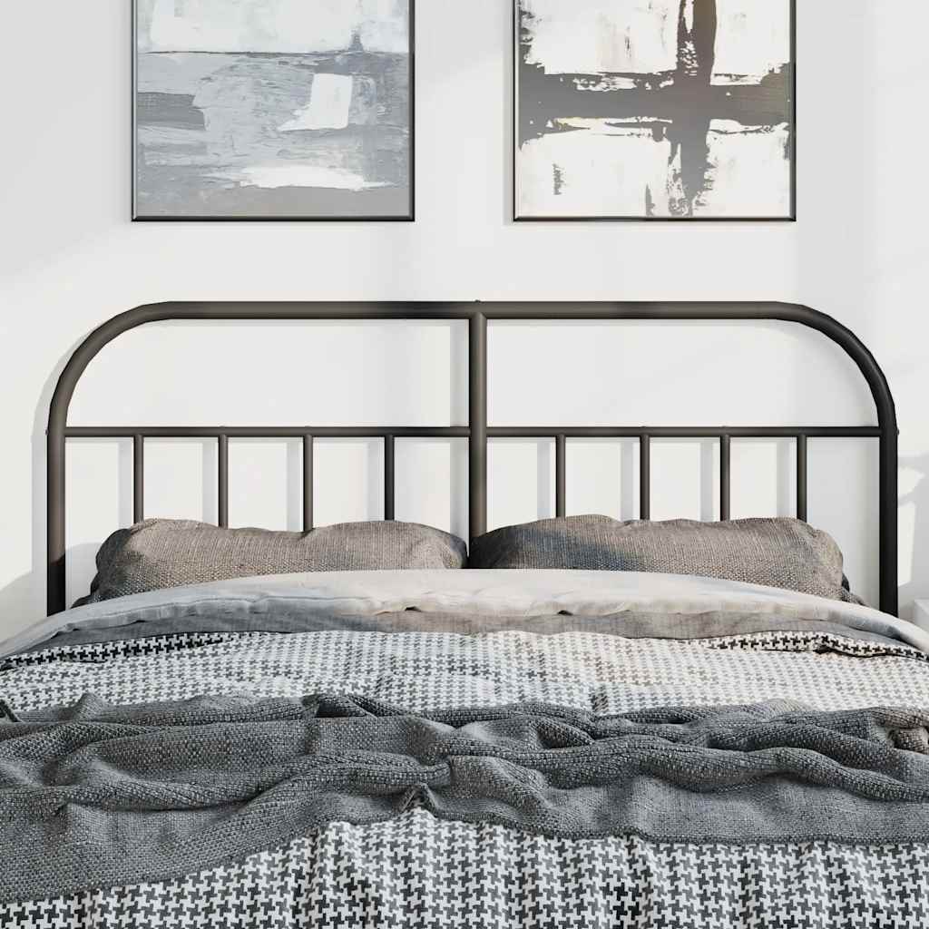 Cabeceira de cama 150 cm metal preto
