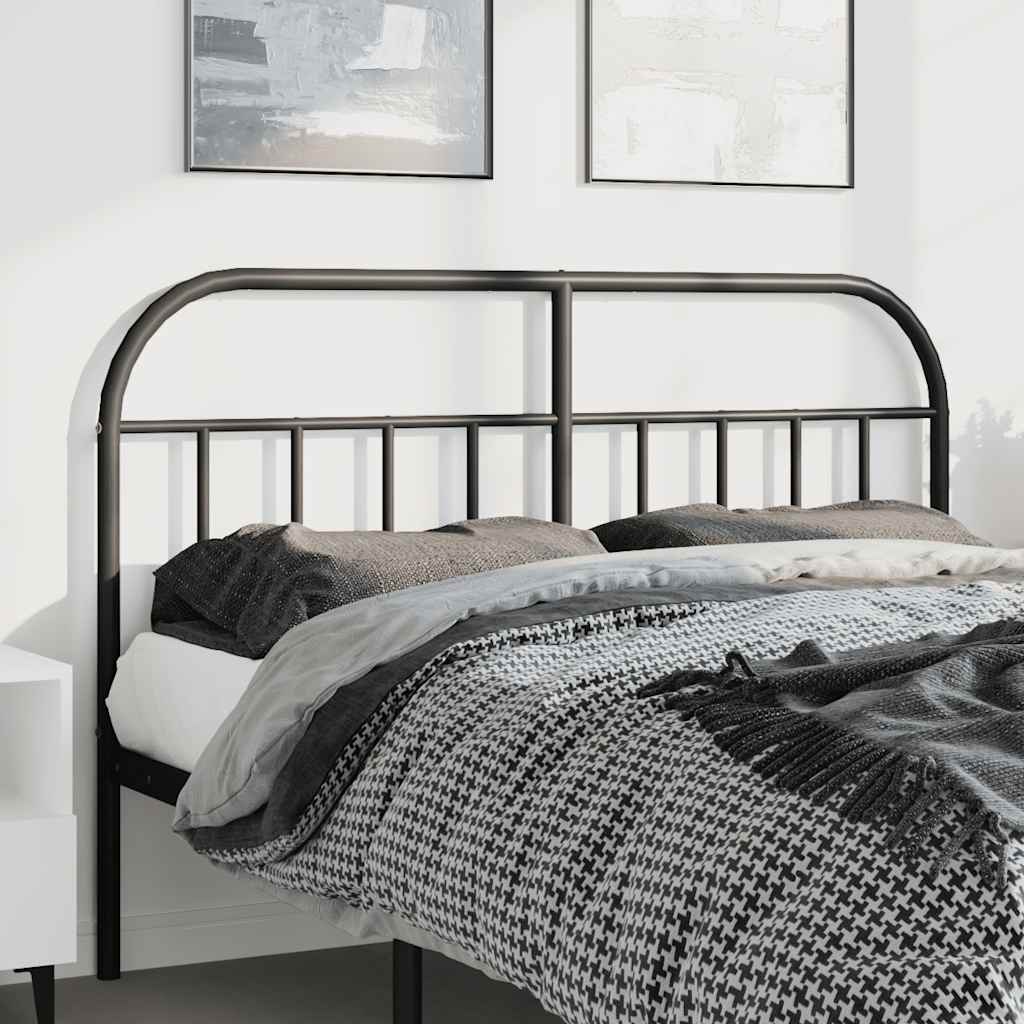 Cabeceira de cama 150 cm metal preto
