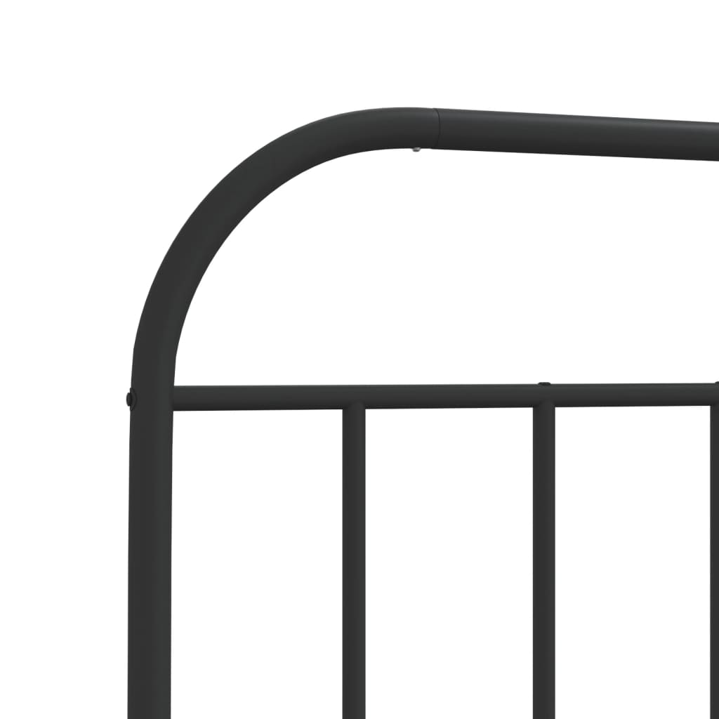Cabeceira de cama 160 cm metal preto