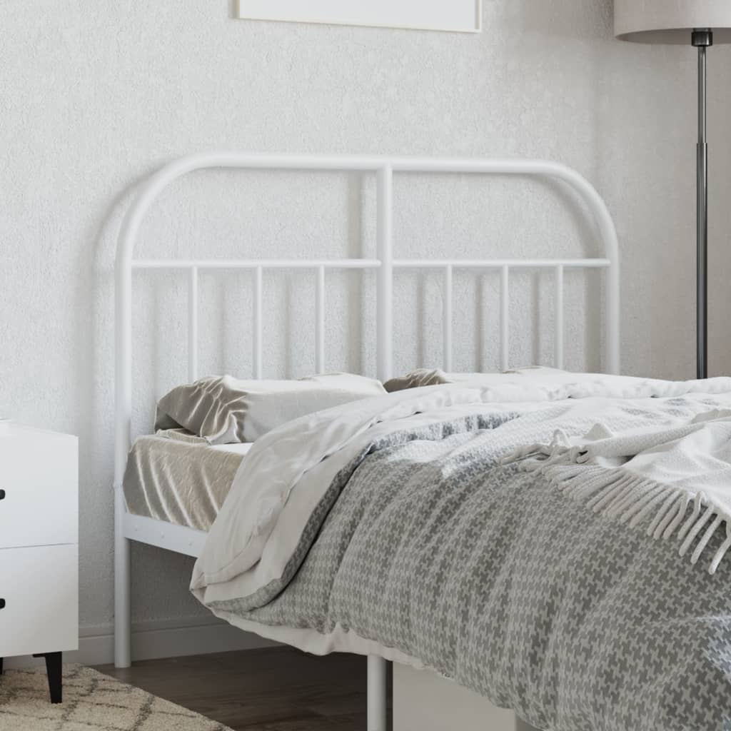 Cabeceira de cama 120 cm metal branco