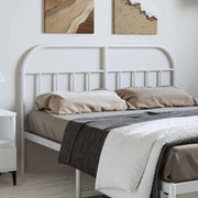 Cabeceira de cama 135 cm metal branco
