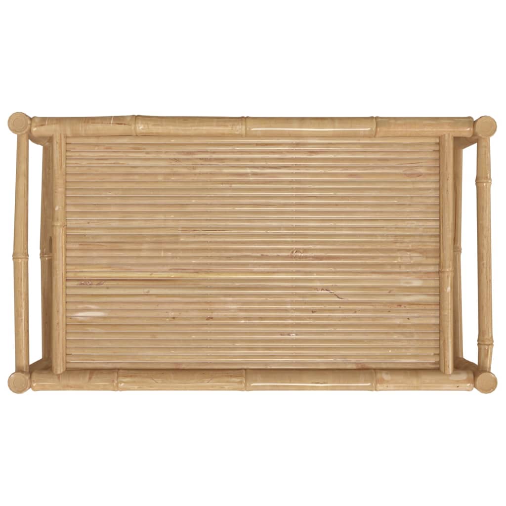 Mesa de centro para jardim 100x55x33 cm bambu