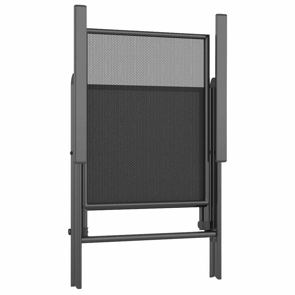 3 pcs conjunto de jantar para jardim aço antracite