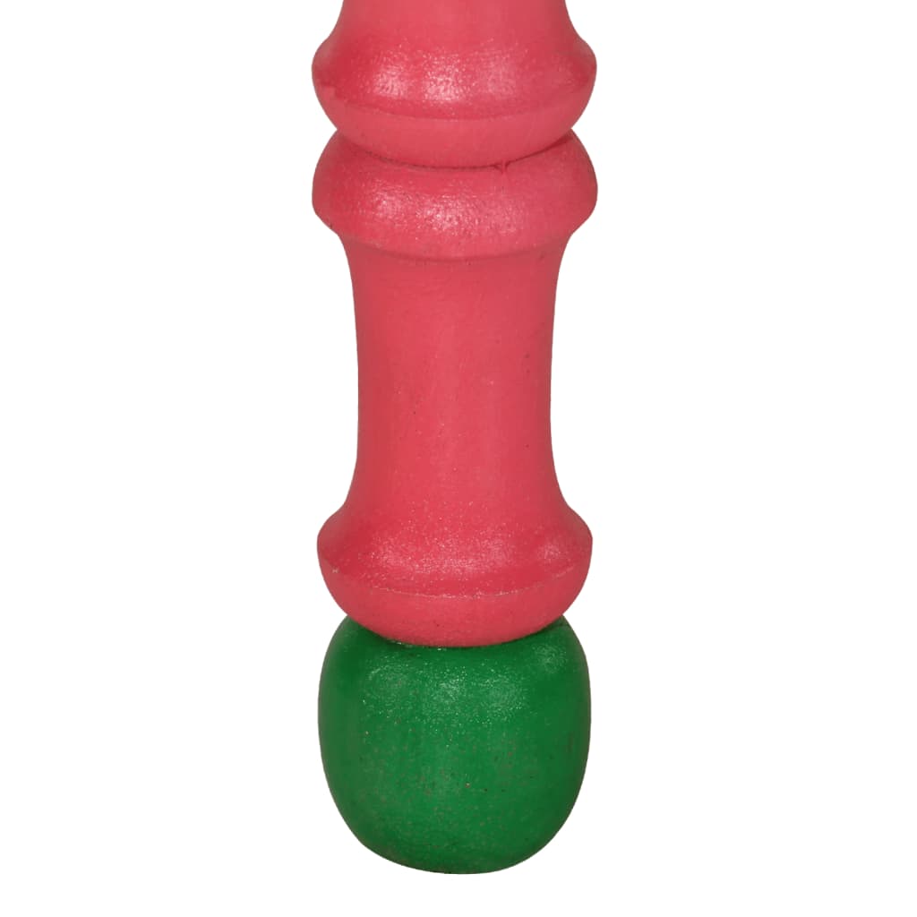 Mesa de centro pintada à mão mangueira maciça rosa