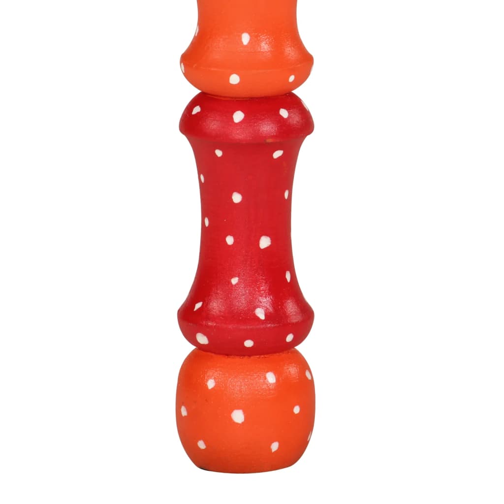 Mesa de centro pintada à mão mangueira maciça laranja