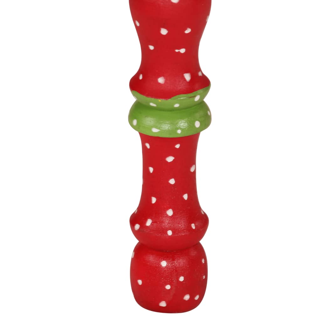 Mesa de centro pintada à mão mangueira maciça vermelho
