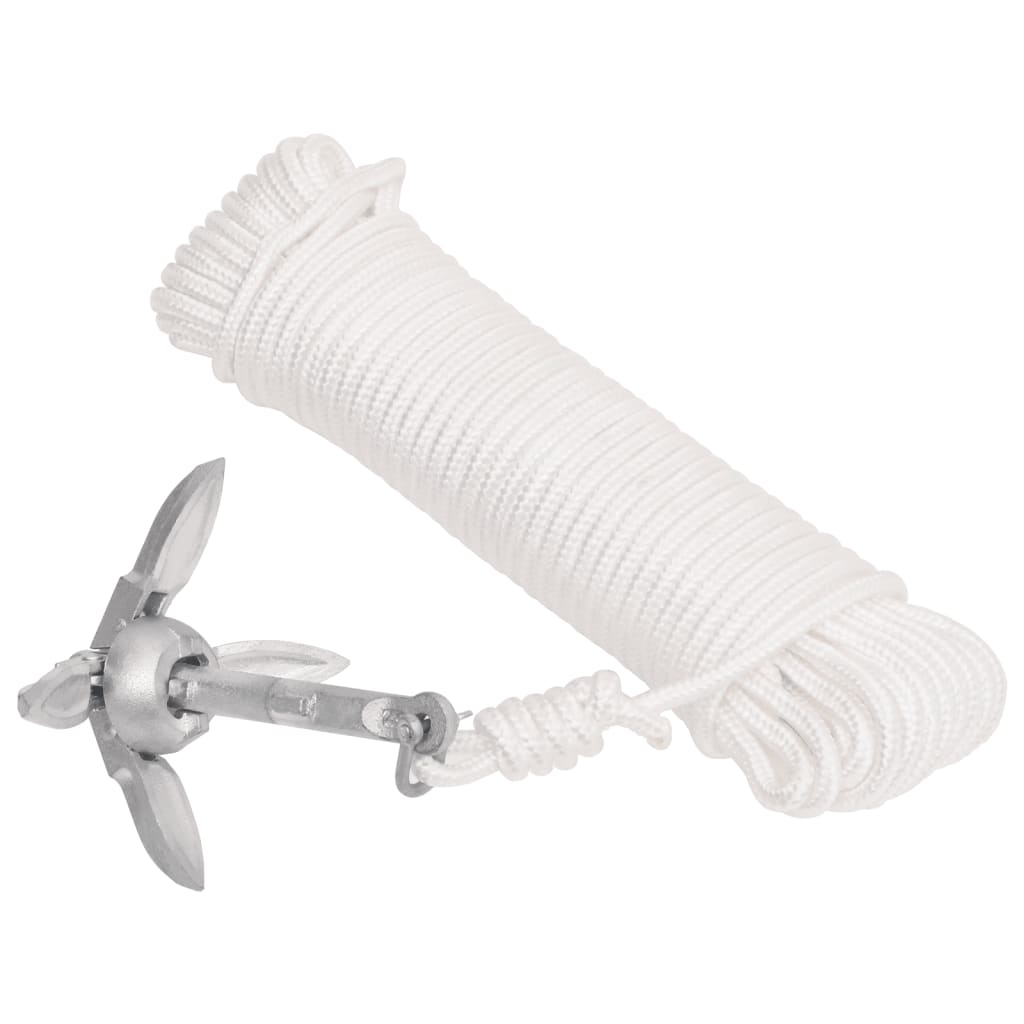 Âncora dobrável corda 0,7 kg ferro fundido galvanizado a quente