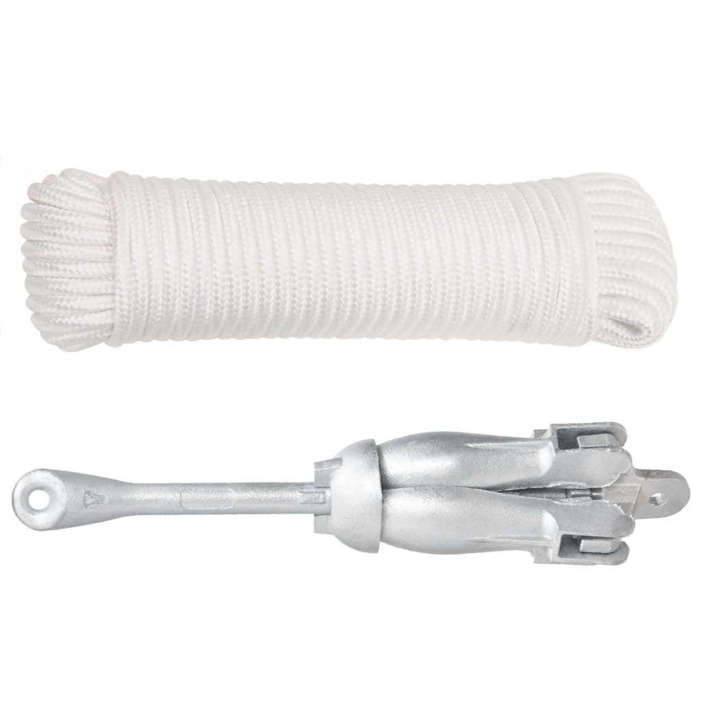 Âncora dobrável corda 4 kg ferro fundido galvanizado a quente