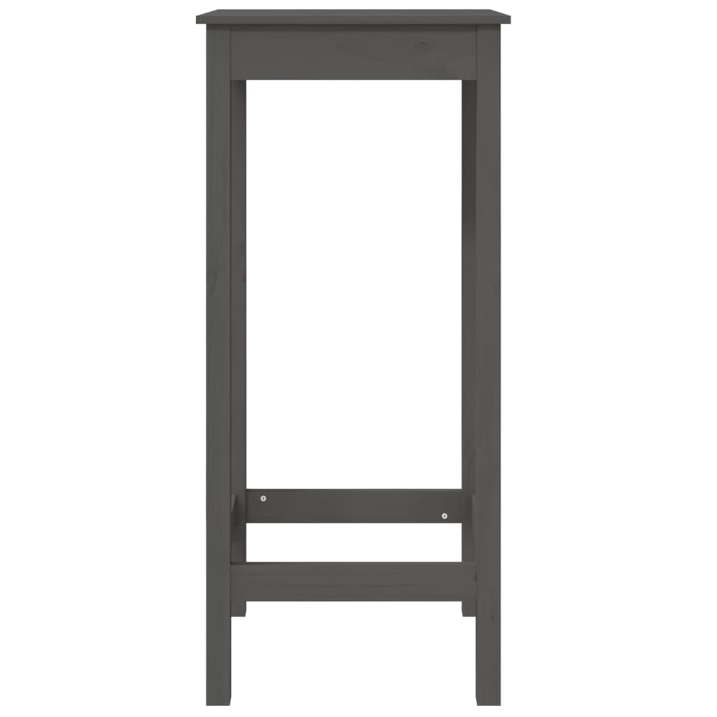 3 pcs conjunto de bar pinho maciço cinza