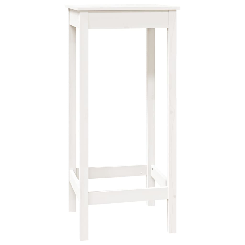 5 pcs conjunto de bar pinho maciço branco