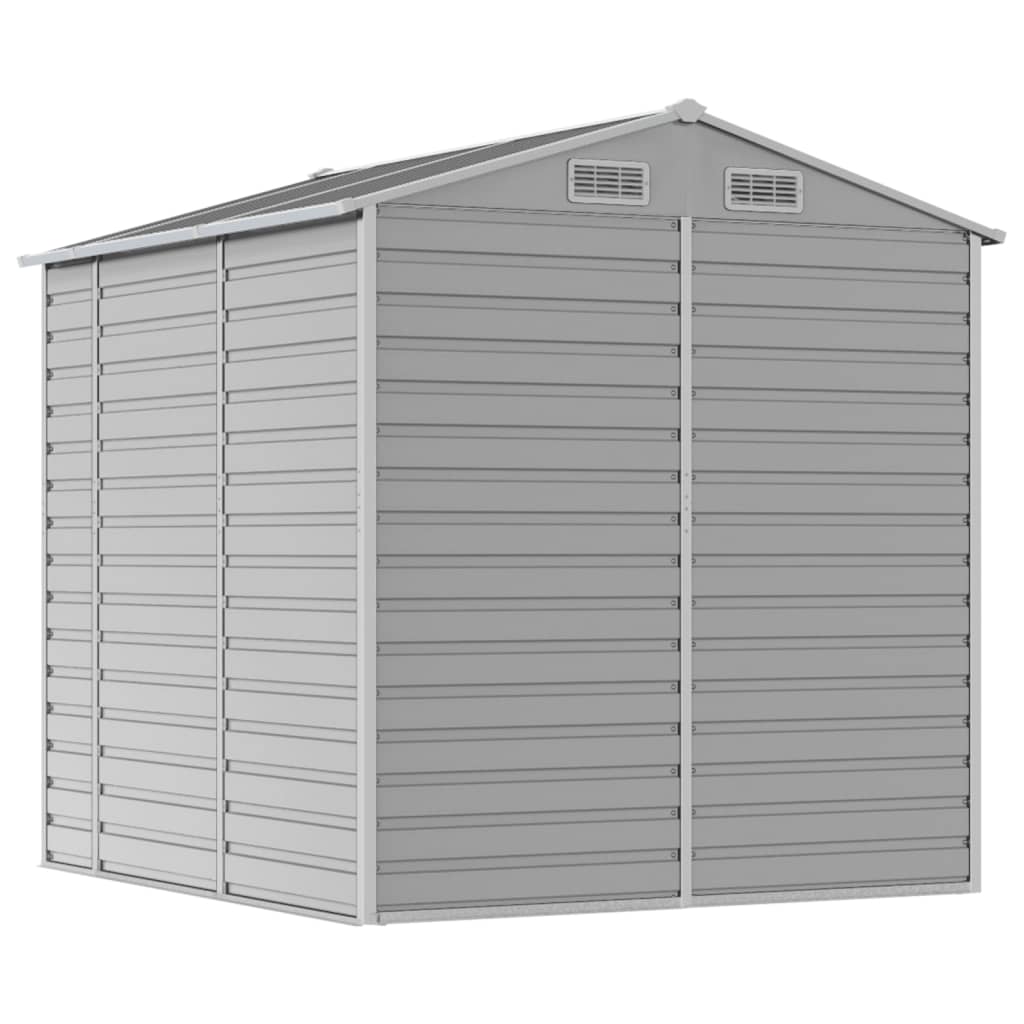 Abrigo de jardim cinza claro 191x215x198 cm aço galvanizado