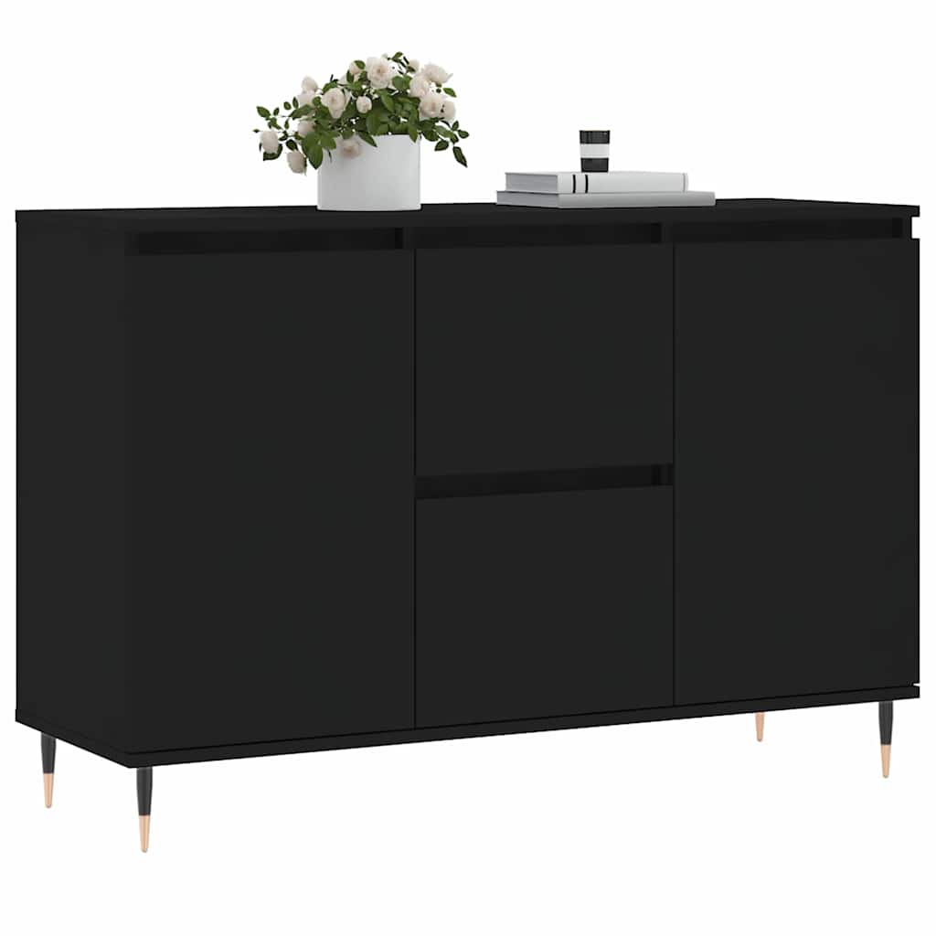 Aparador 101,5x35x70 cm derivados de madeira preto