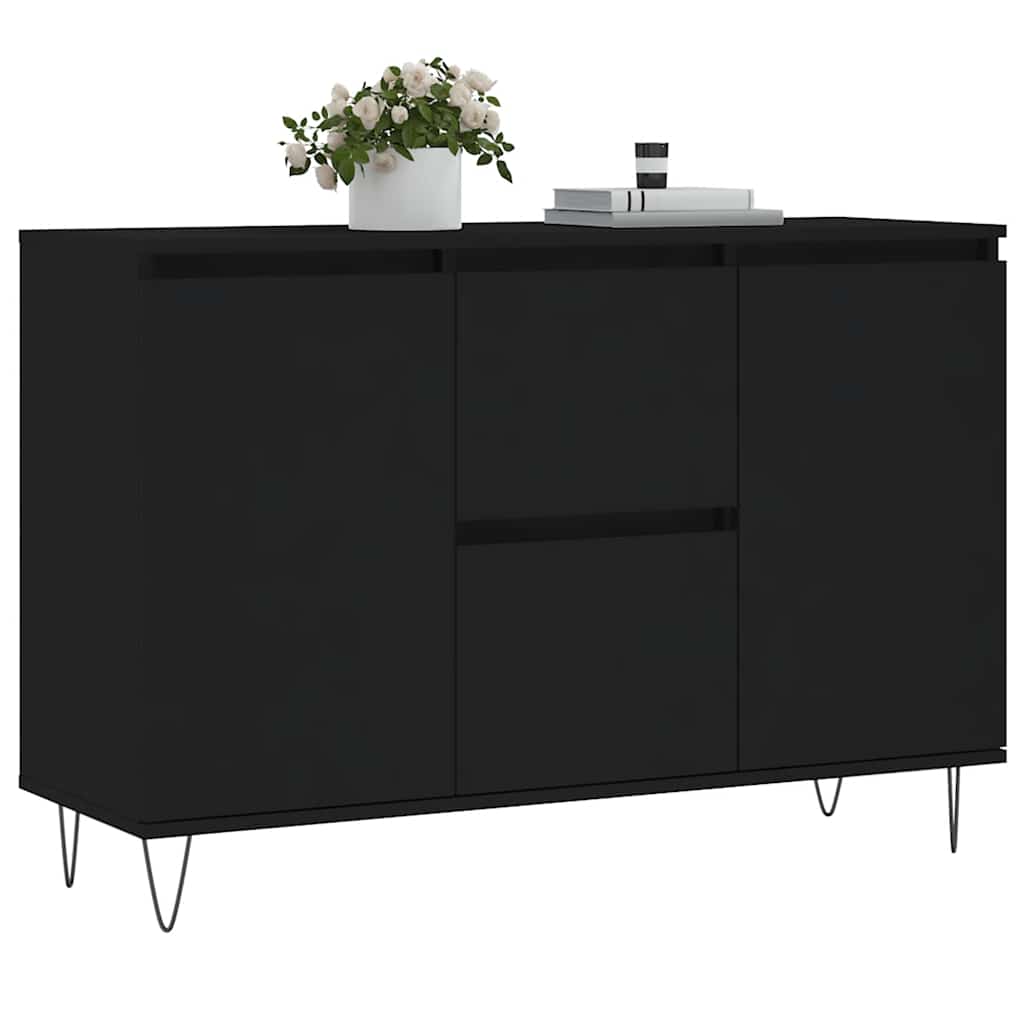 Aparador 101,5x35x70 cm derivados de madeira preto