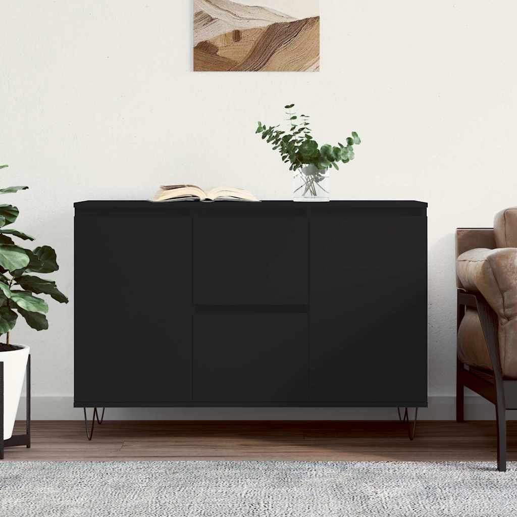 Aparador 101,5x35x70 cm derivados de madeira preto