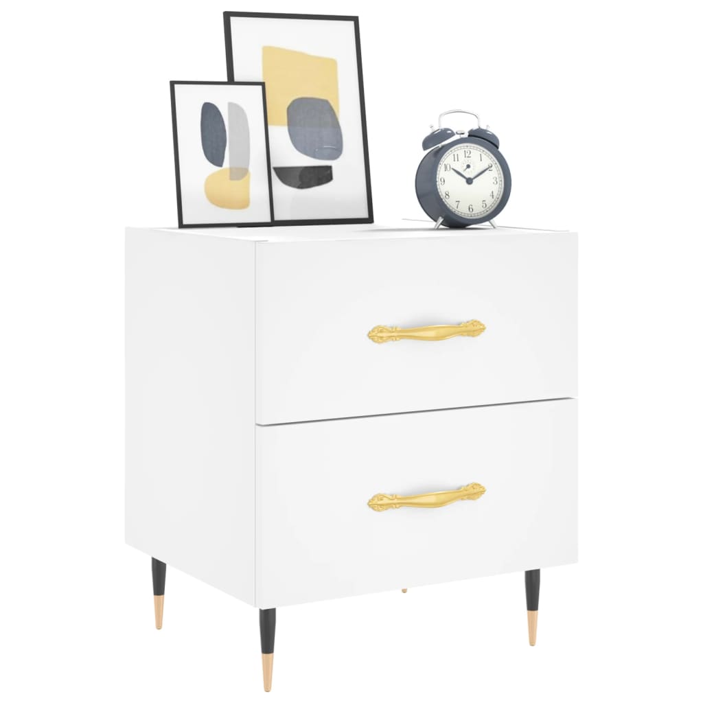 Mesa de cabeceira 40x35x47,5 cm derivados de madeira branco