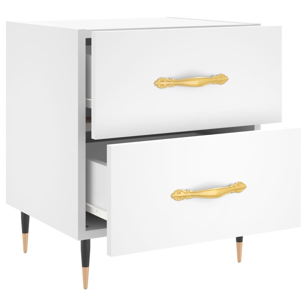 Mesa de cabeceira 40x35x47,5 cm derivados de madeira branco