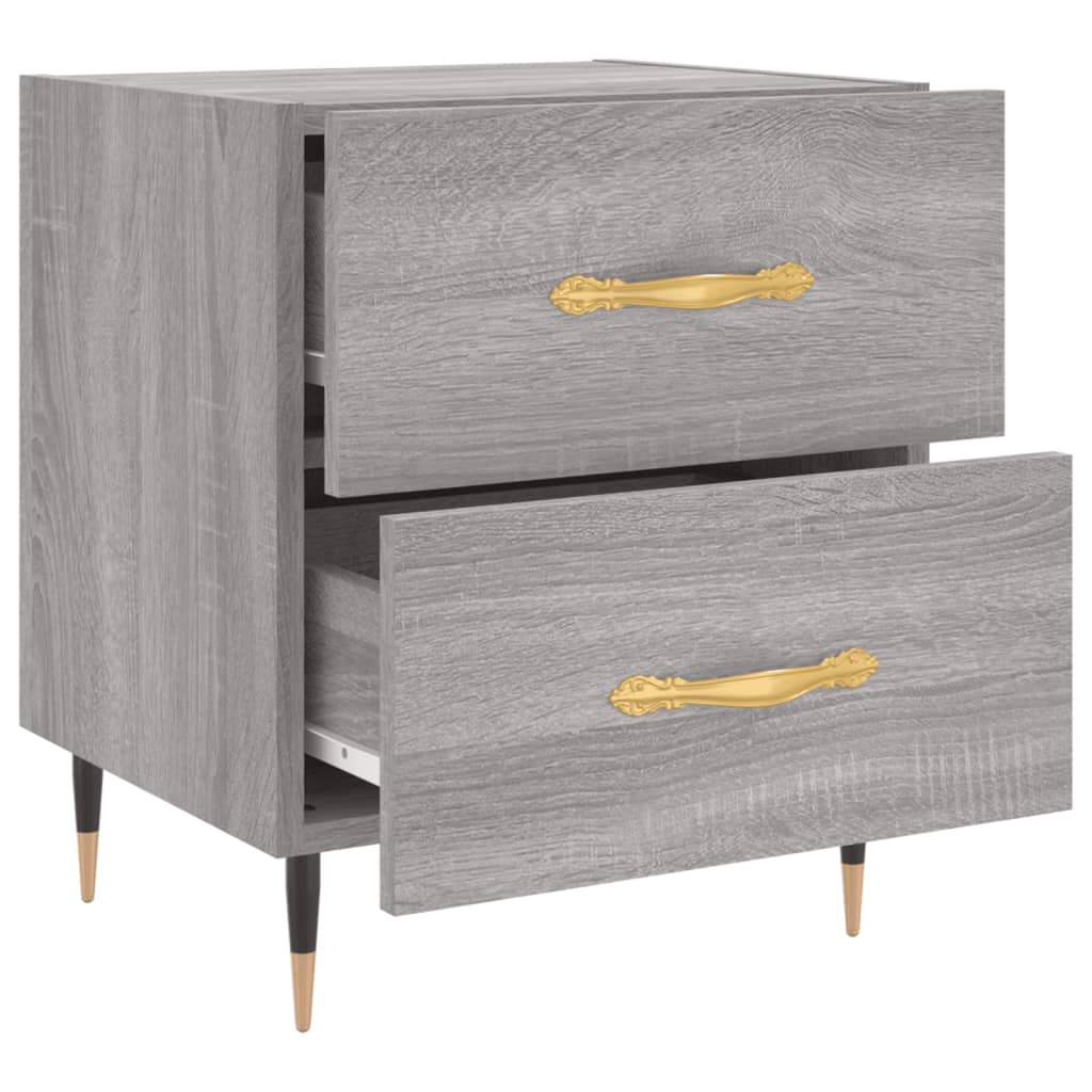Mesa cabeceira 40x35x47,5 cm derivados madeira sonoma cinza