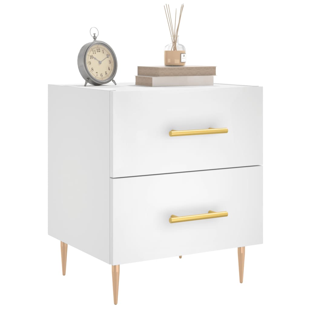 Mesa de cabeceira 40x35x47,5 cm derivados de madeira branco
