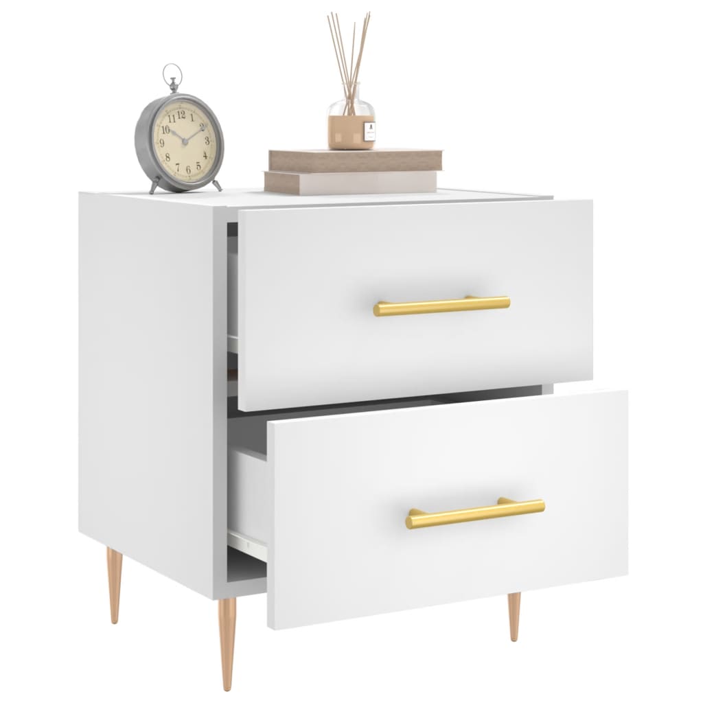 Mesa de cabeceira 40x35x47,5 cm derivados de madeira branco
