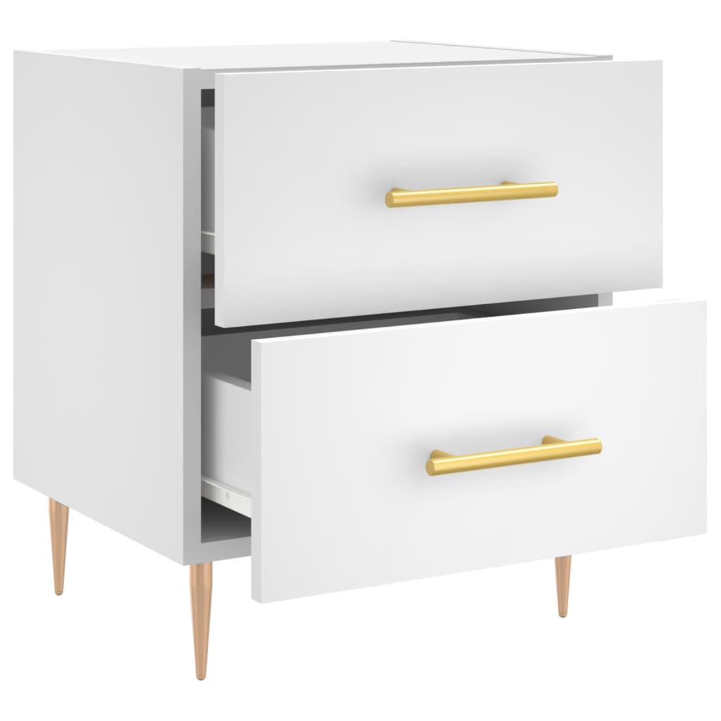 Mesa de cabeceira 40x35x47,5 cm derivados de madeira branco