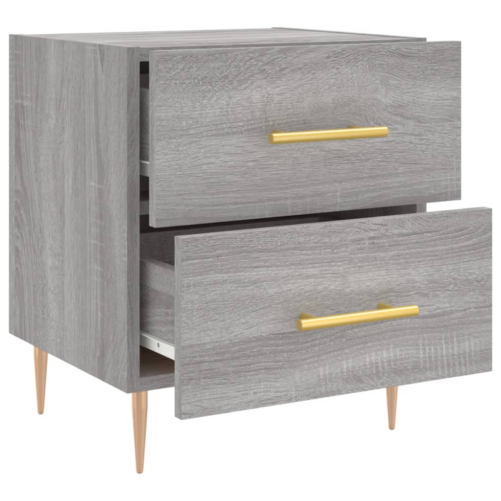 Mesa cabeceira 40x35x47,5 cm derivados madeira sonoma cinza