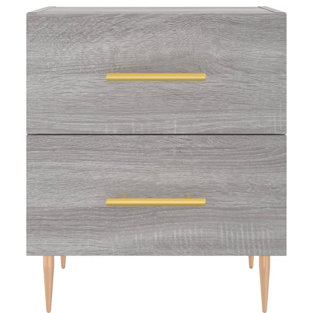 Mesa cabeceira 40x35x47,5 cm derivados madeira sonoma cinza
