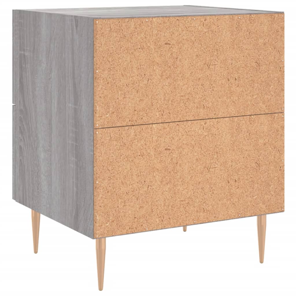 Mesa cabeceira 40x35x47,5 cm derivados madeira sonoma cinza