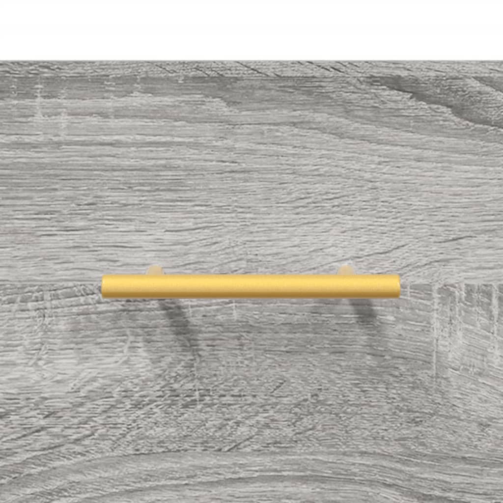 Mesa cabeceira 40x35x47,5 cm derivados madeira sonoma cinza