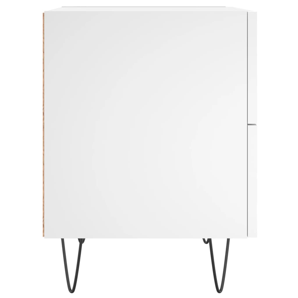 Mesas de cabeceira 2 pcs 40x35x47,5 cm deriv. de madeira branco