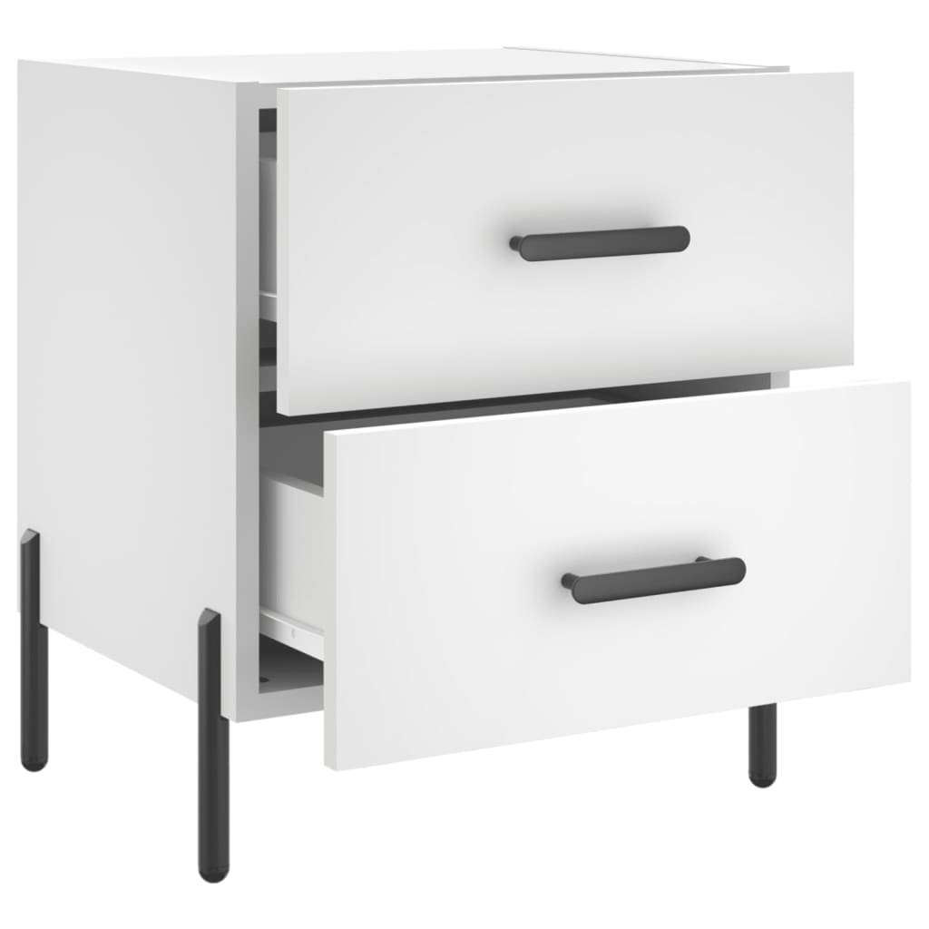 Mesa de cabeceira 40x35x47,5 cm derivados de madeira branco