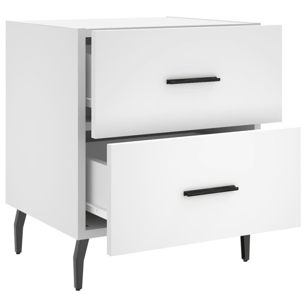 Mesa de cabeceira 40x35x47,5 cm derivados de madeira branco