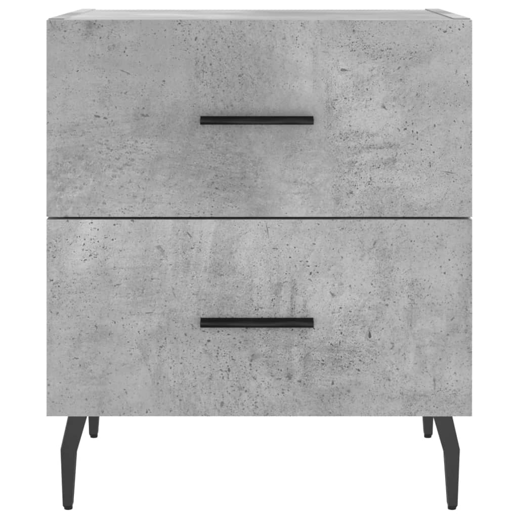 Mesa de cabeceira derivados de madeira cinza cimento