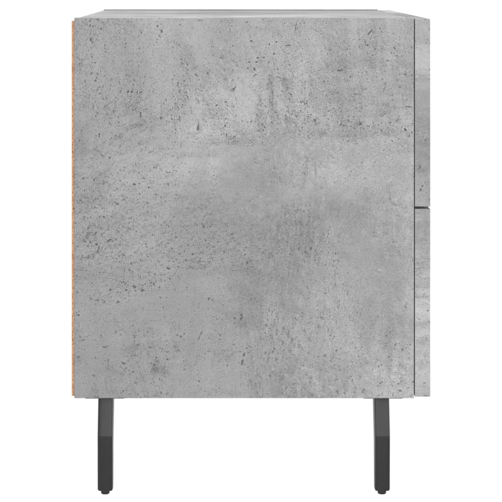 Mesa de cabeceira derivados de madeira cinza cimento