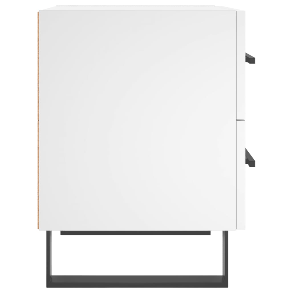 Mesas de cabeceira 2 pcs 40x35x47,5 cm deriv. de madeira branco