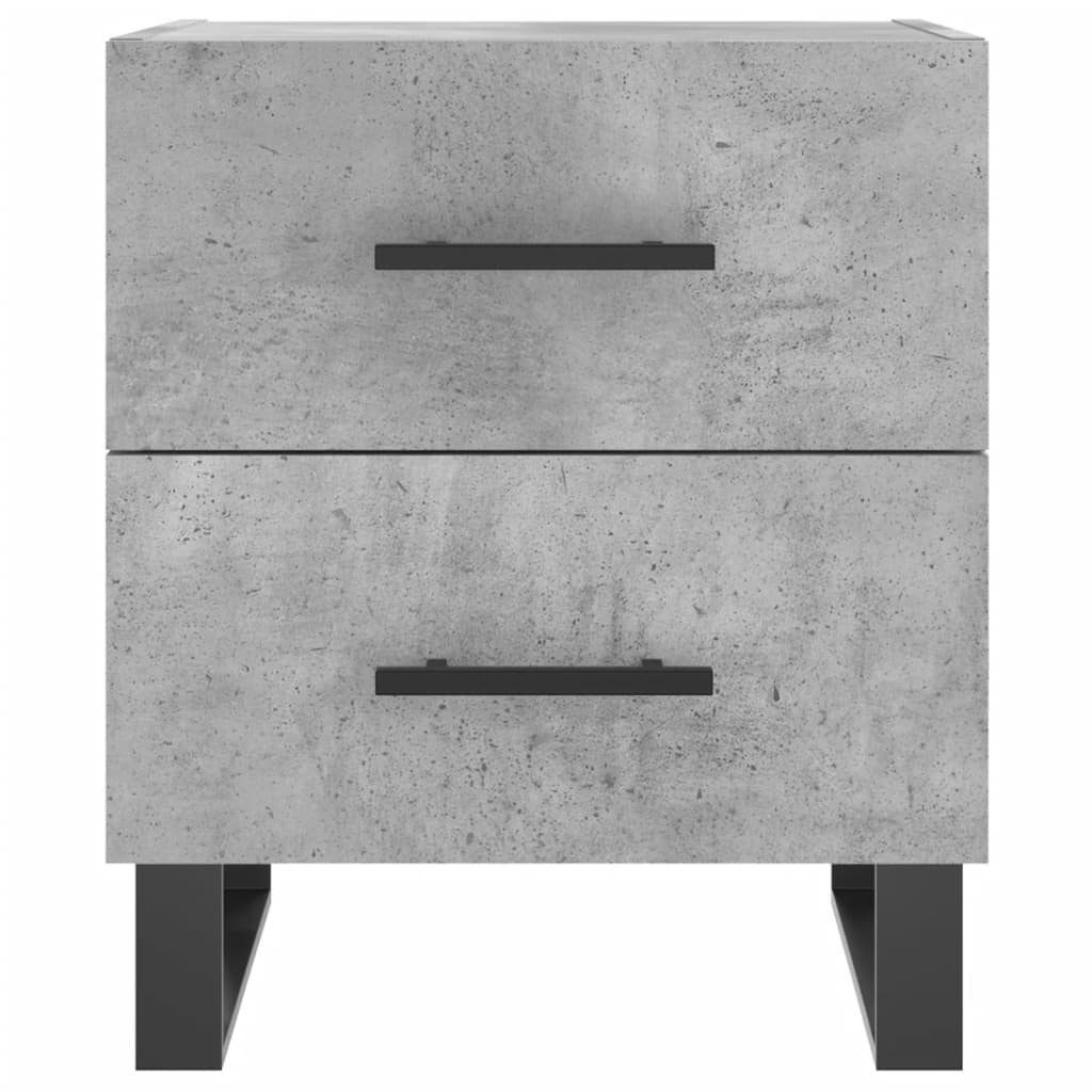 Mesa de cabeceira derivados de madeira cinza cimento