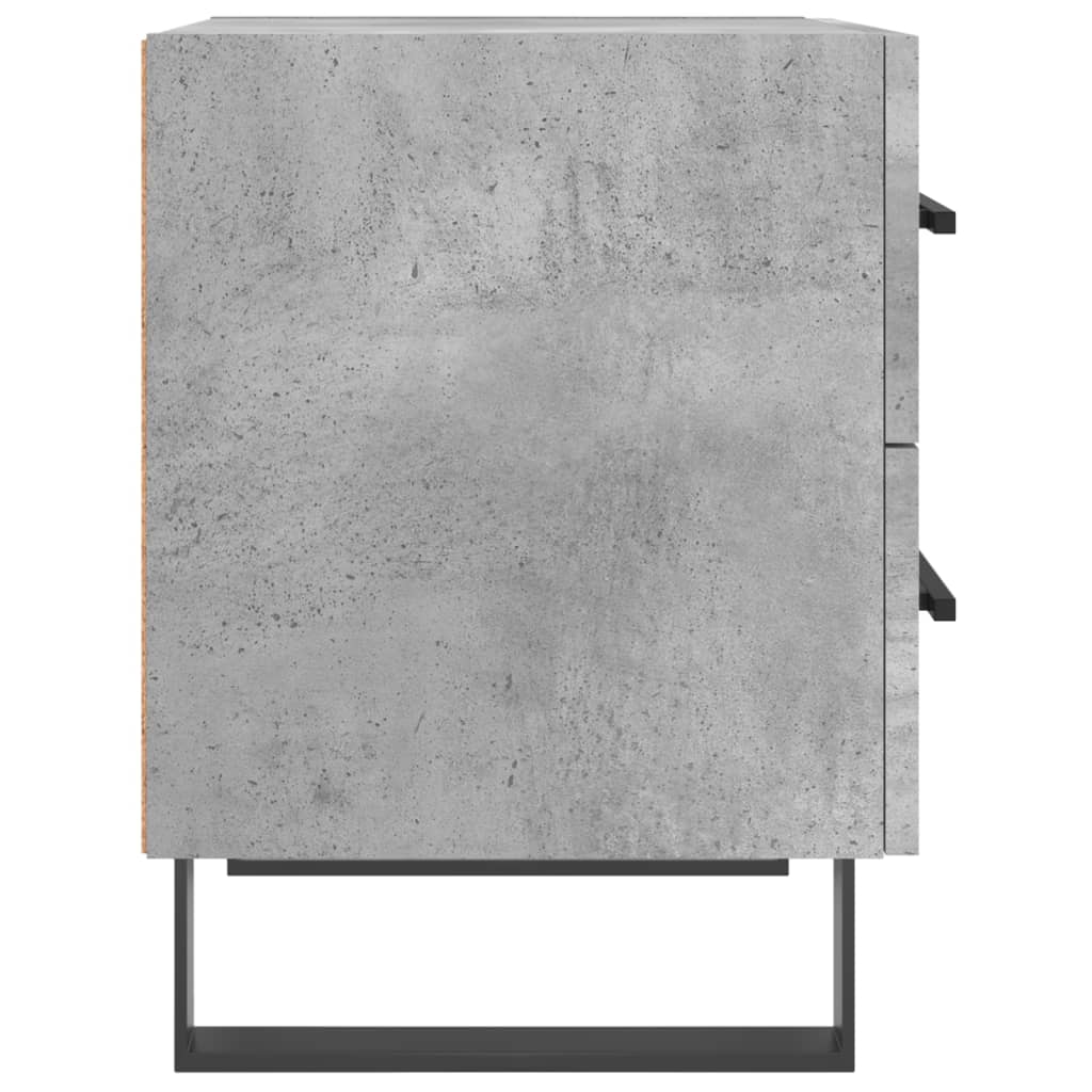 Mesa de cabeceira derivados de madeira cinza cimento
