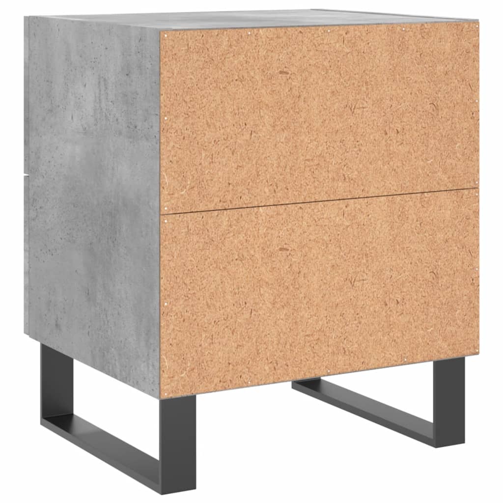 Mesa de cabeceira derivados de madeira cinza cimento